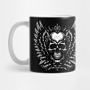 skull wings design Mug